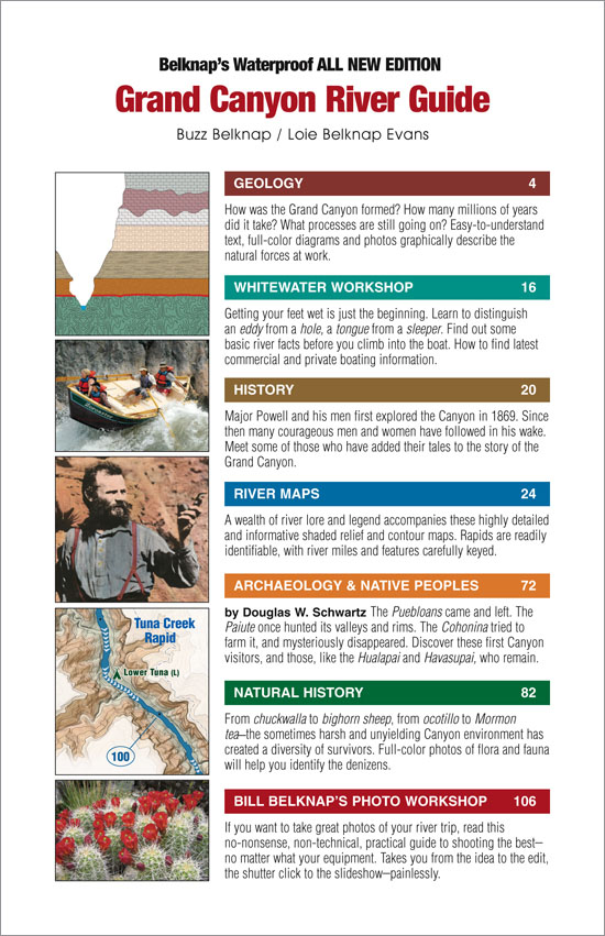 Grand Canyon River Guide - Contents Page
