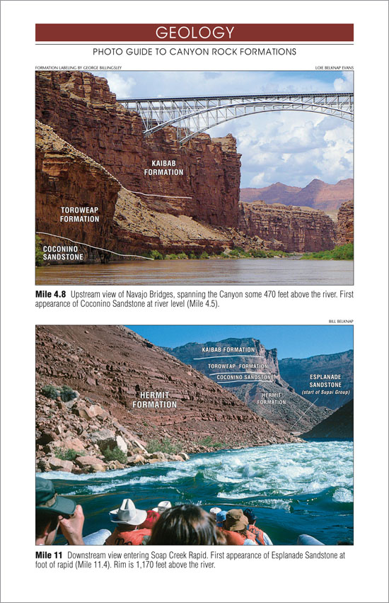 Grand Canyon River Guide - Geology Photos