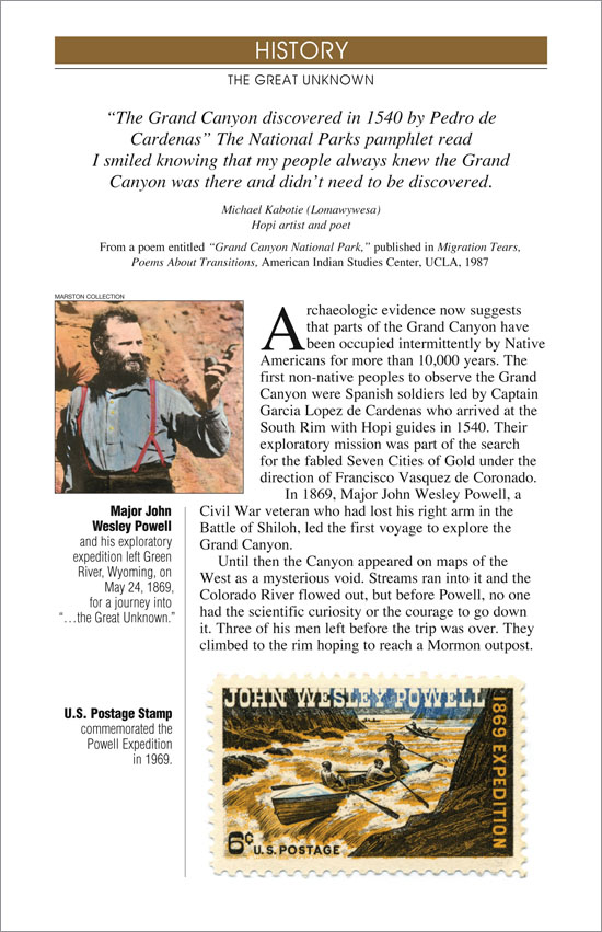 Grand Canyon River Guide - History